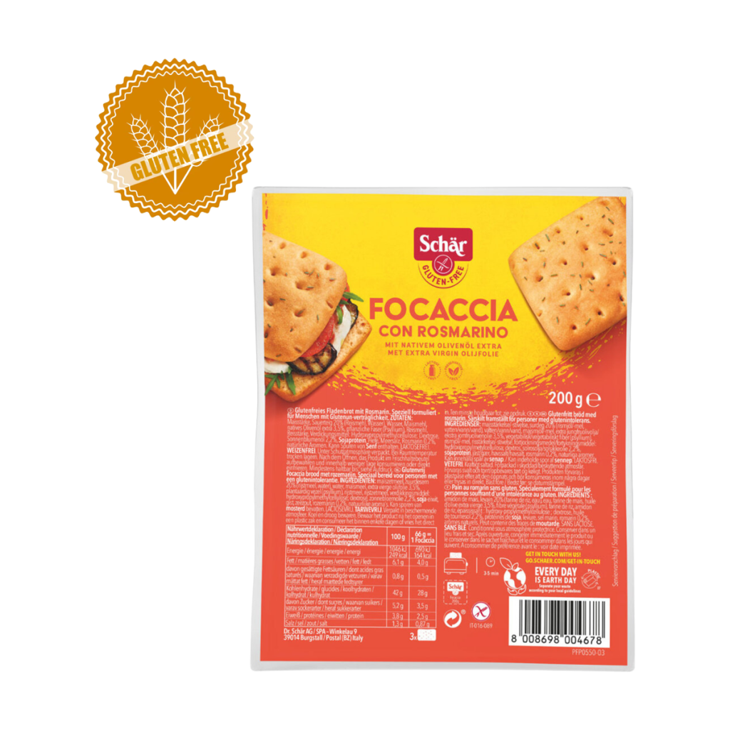 Schär Focaccia Rosmarin glutenfrei 200g