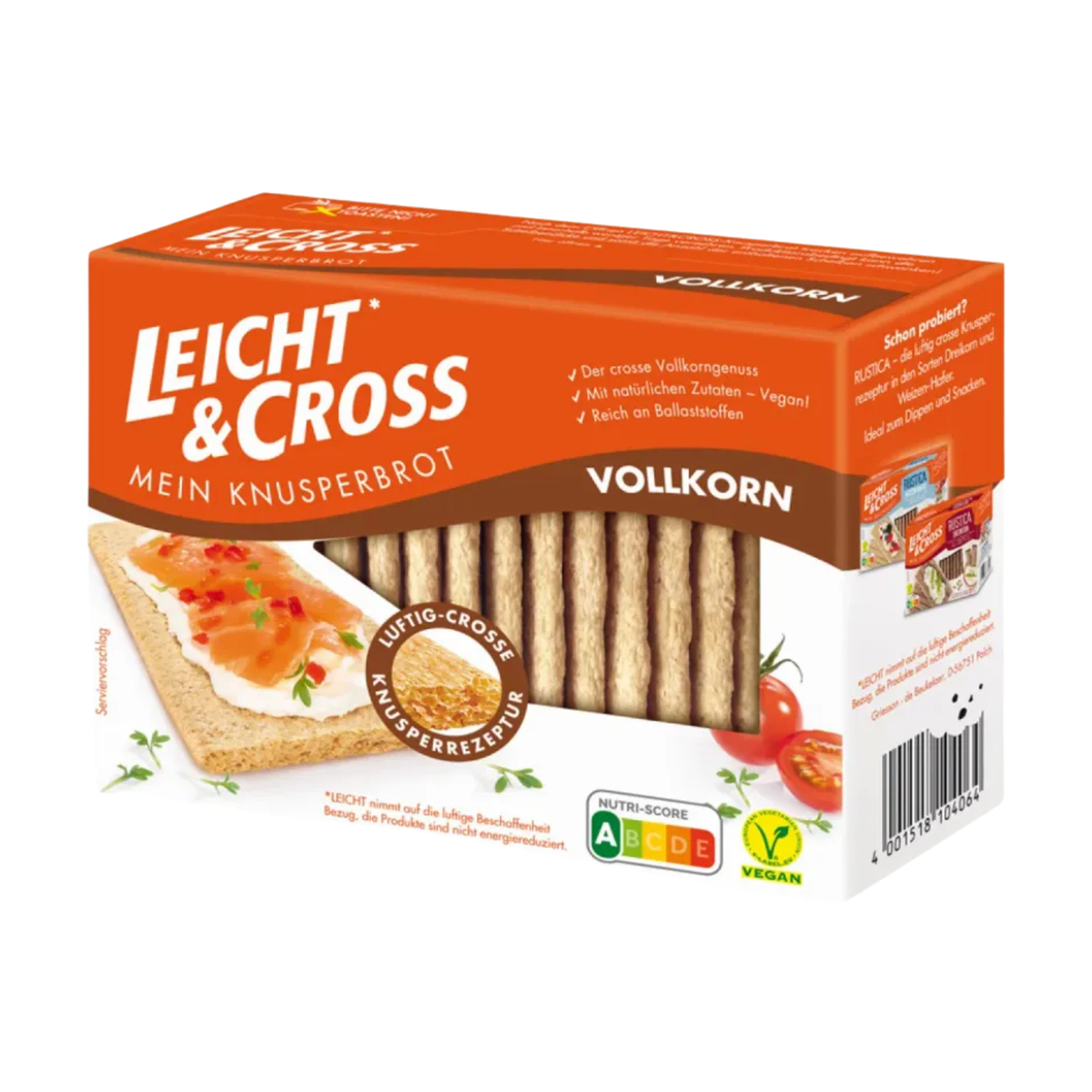 Leicht&Cross Vollkorn Knusperbrot 125g