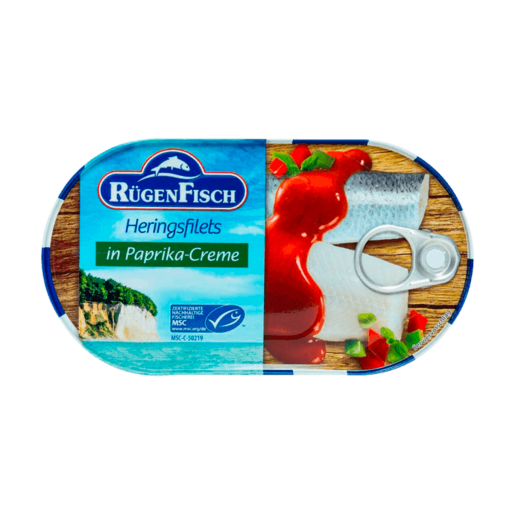 Rügen Fisch Heringsfilets in Paprika-Creme 200g