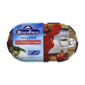 Rügen Fisch Heringsfilets in Tomaten-Creme 200g