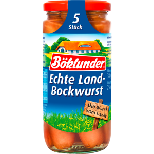 Böklunder Land-Bockwurst in Eigenhaut 5ST 380g