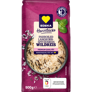 EDEKA Herzstücke Parboiled Langkorn-und Wild-Reis 500g