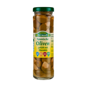 Feinkost Dittmann оливки с начинкой, миндаль 140g