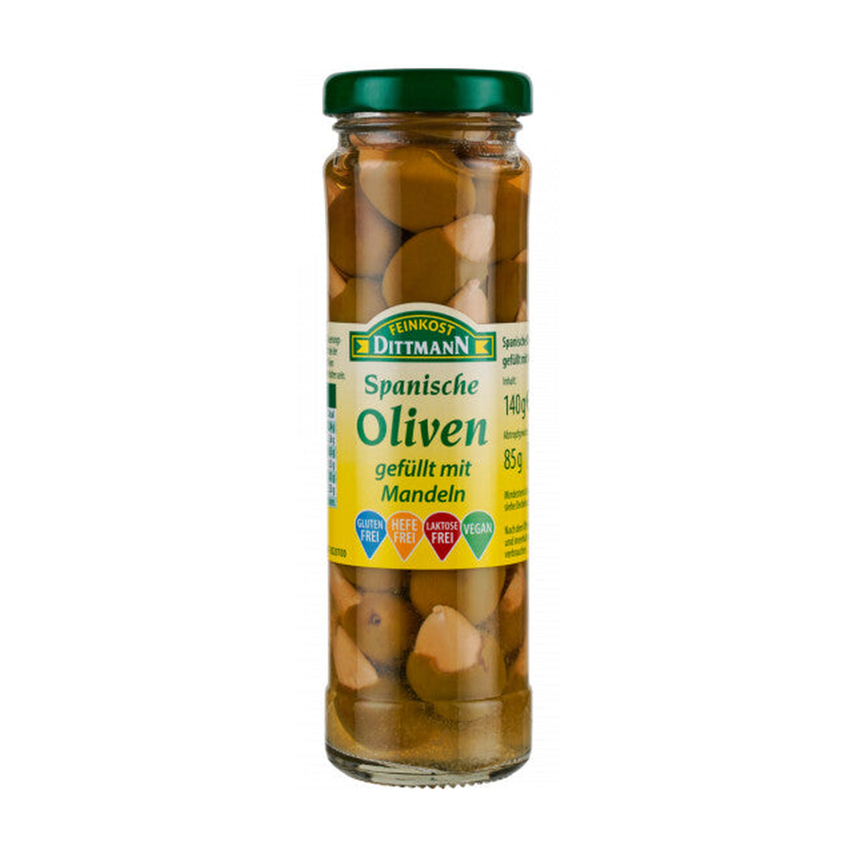 Feinkost Dittmann оливки с начинкой, миндаль 140g