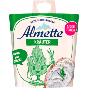 Almette Alpenfrischkäse Natur Kräuter Doppelrahmstufe 150g