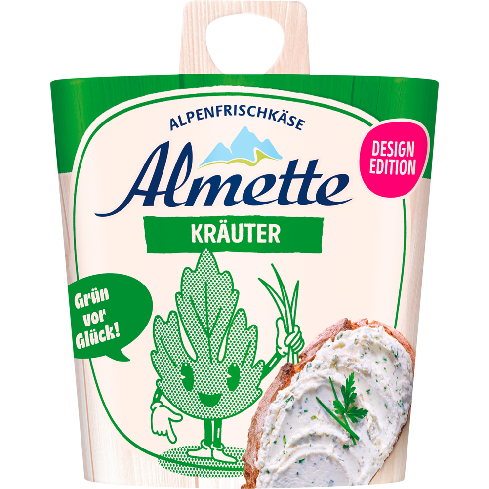 Almette Alpenfrischkäse Natur Kräuter Doppelrahmstufe 150g