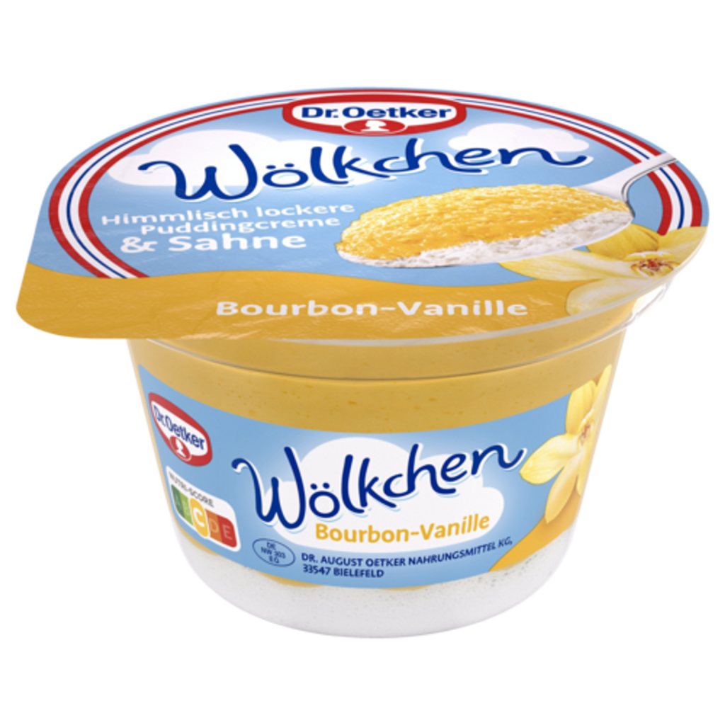 Dr.Oetker Wölkchen Bourbon-Vanille 125g