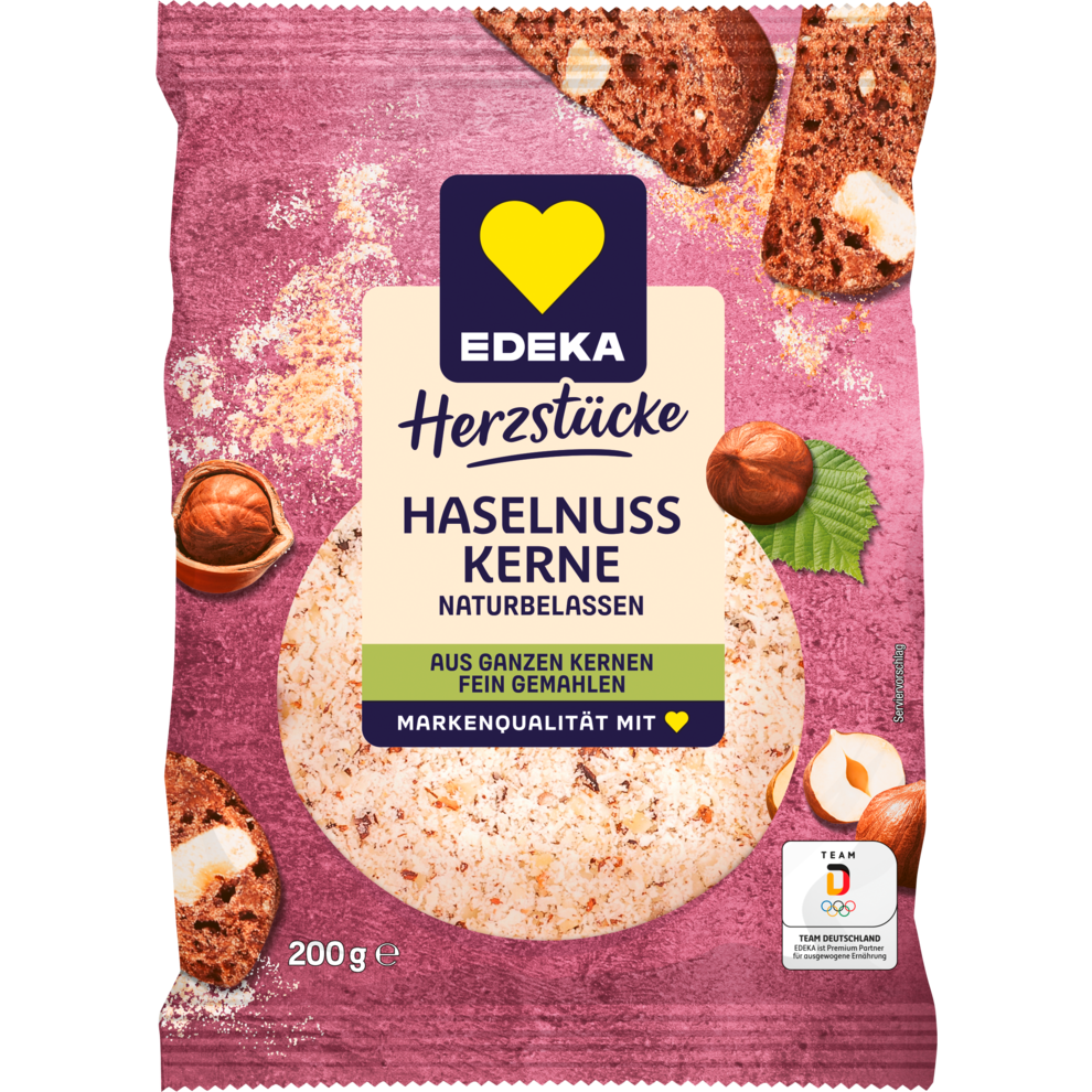 EDEKA Herzstücke Haselnusskerne gemahlen 200g