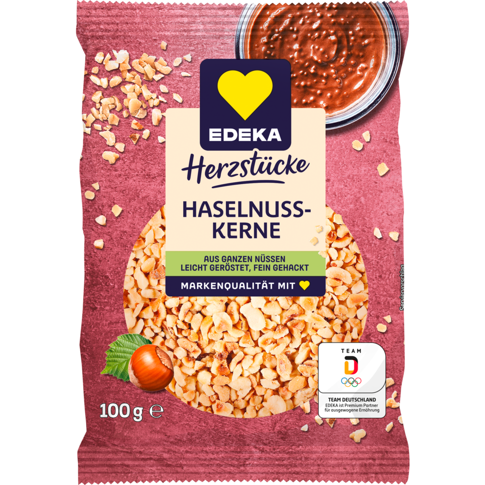 EDEKA Herzstücke Haselnusskerne gehackt 100g