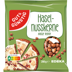GUT&GÜNSTIG Haselnusskerne ganze natural 200g