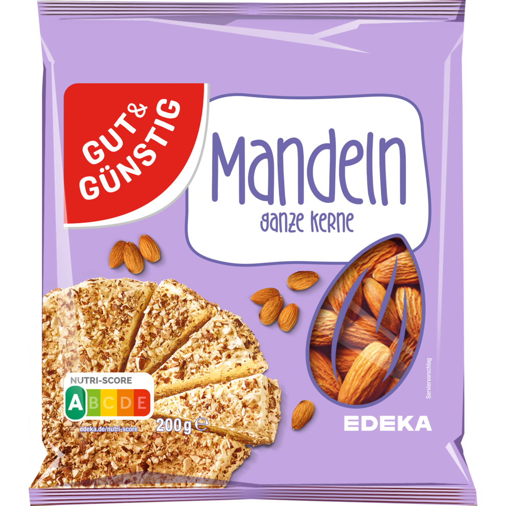 GUT&GÜNSTIG Mandeln ganz natural 200g