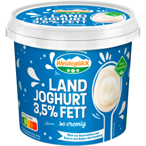 Weideglück Landjoghurt mild 3,5% 1kg