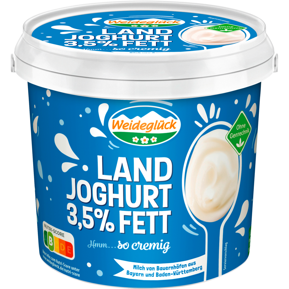 Weideglück Landjoghurt mild 3,5% 1kg