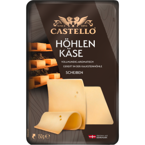 Castello Höhlenkäse Scheiben 50% Rahmstufe 150g