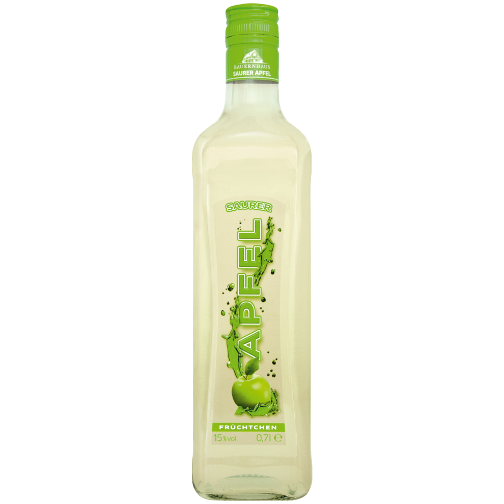 Bauernhaus Saurer Apfel mit Korn 15% 0,7l