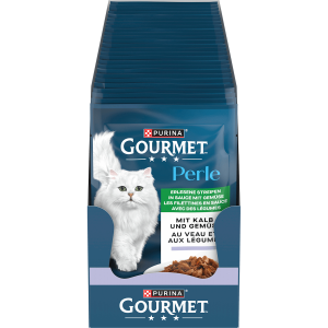 Gourmet Perle Kalb Katzennassnahrung 85g