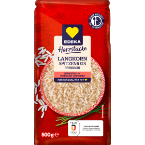 EDEKA Herzstücke Parboiled Langkornreis Spitzenqualität 10Min 500g