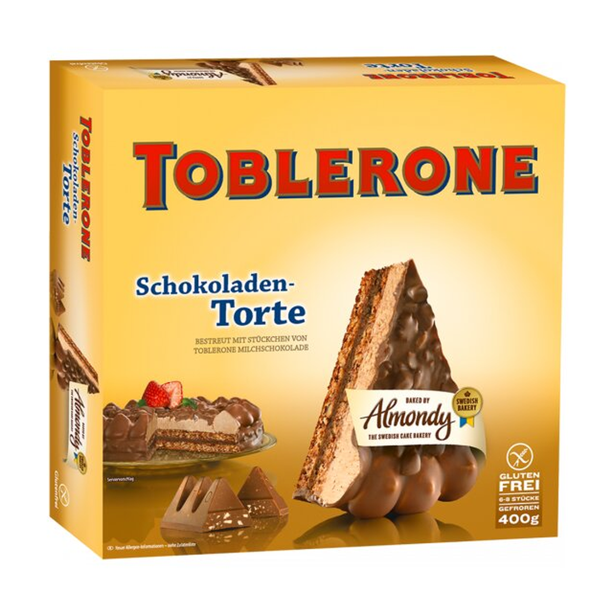 Almondy Mandeltorte Toblerone mit Stückchen 400g