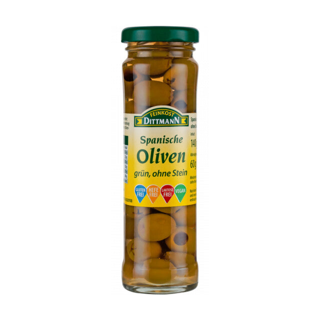 Feinkost Dittmann Oliven Grün mit Stein 140g
