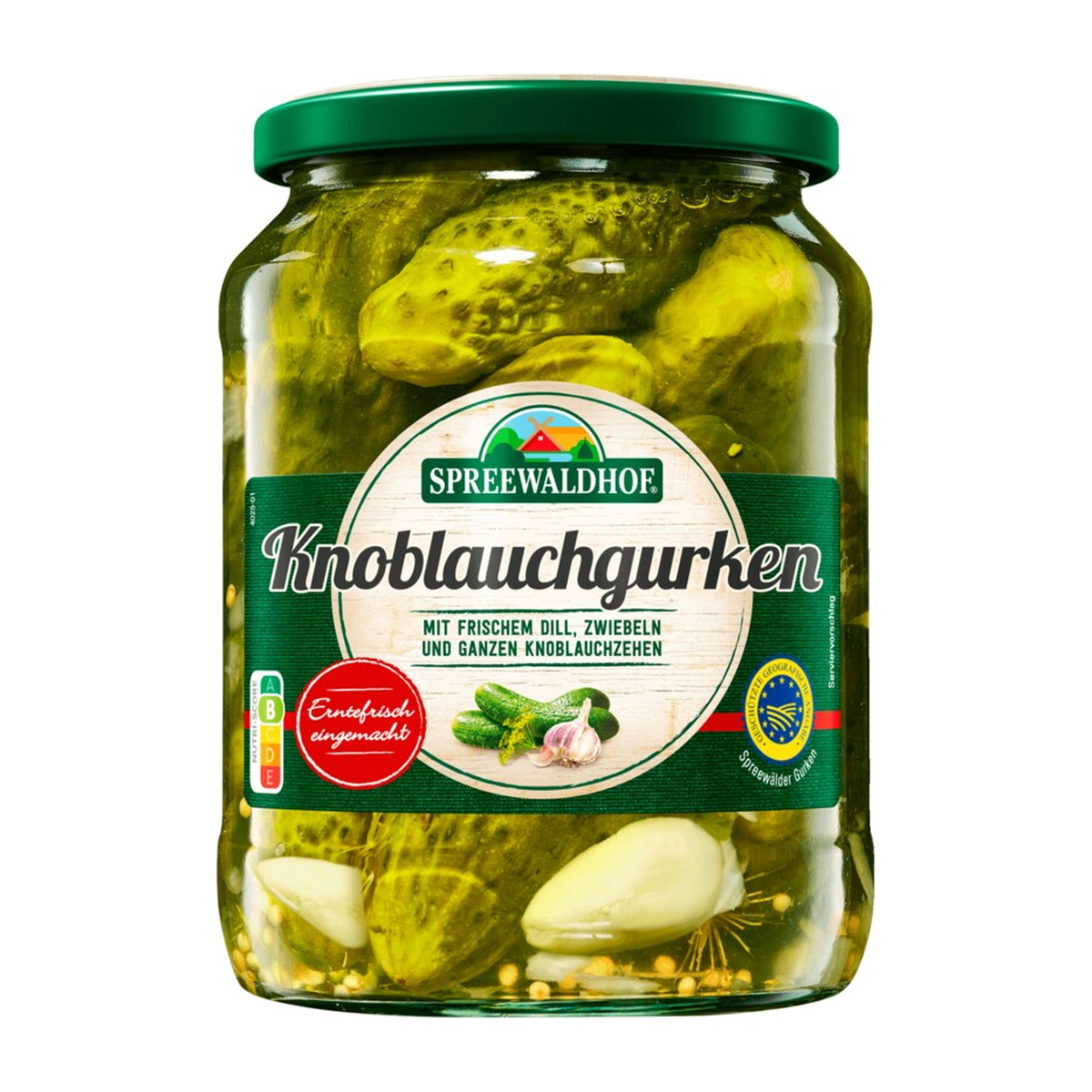 Spreewaldhof Knoblauchgurken (Spreewälder Gurken) 670g