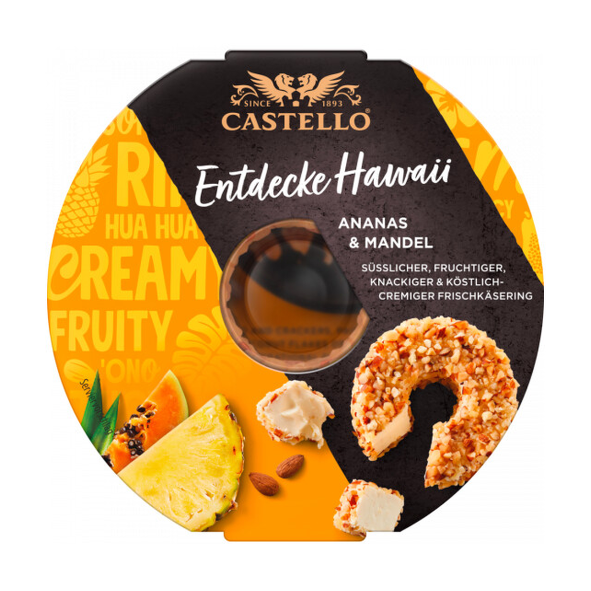 Castello Ананас миндаль двойные сливки 125g