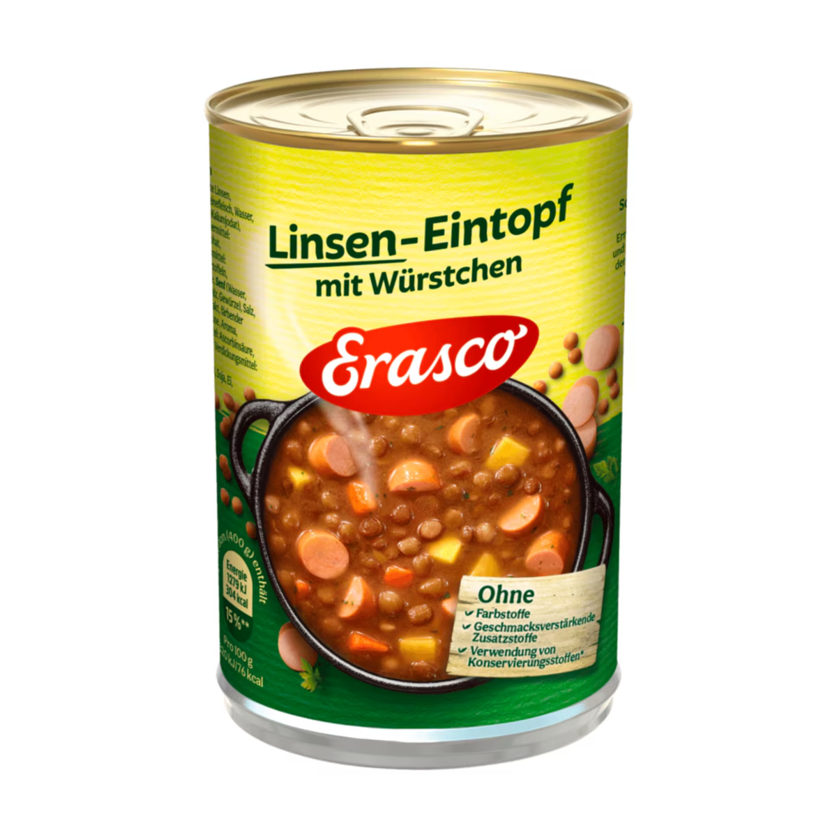 Erasco Linsen-Eintopf mit Würstchen 400g