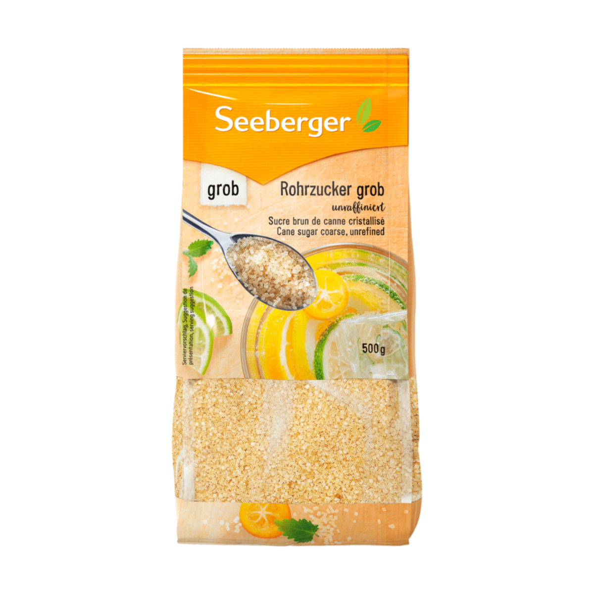 Seeberger Rorhzucker grob unraffiniert 500g