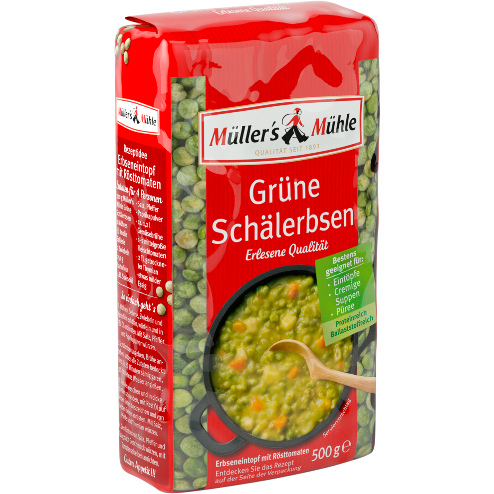Müllers Mühle Grüne Schälerbsen 500g