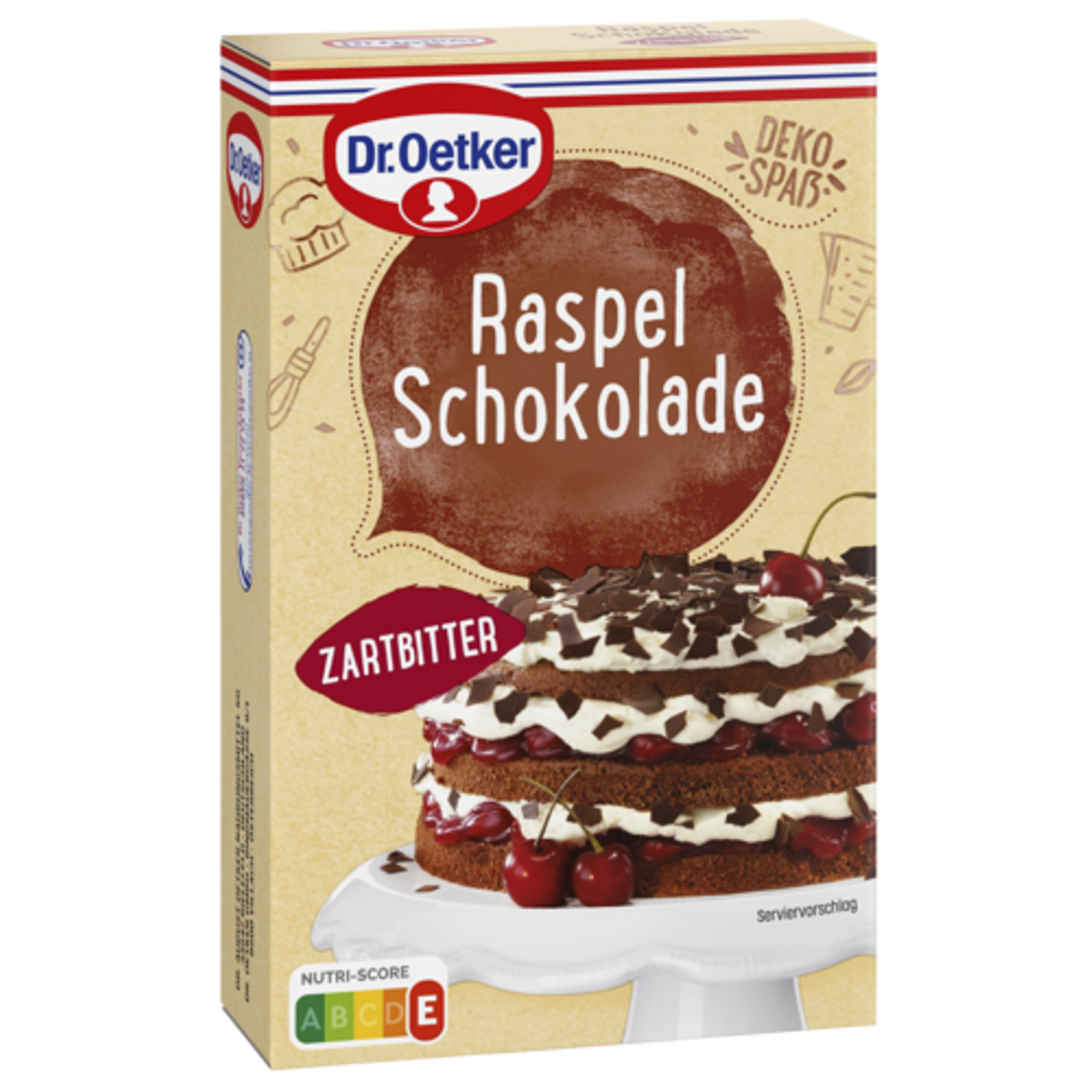 Dr.Oetker Raspelschokolade Zartbitter 100g