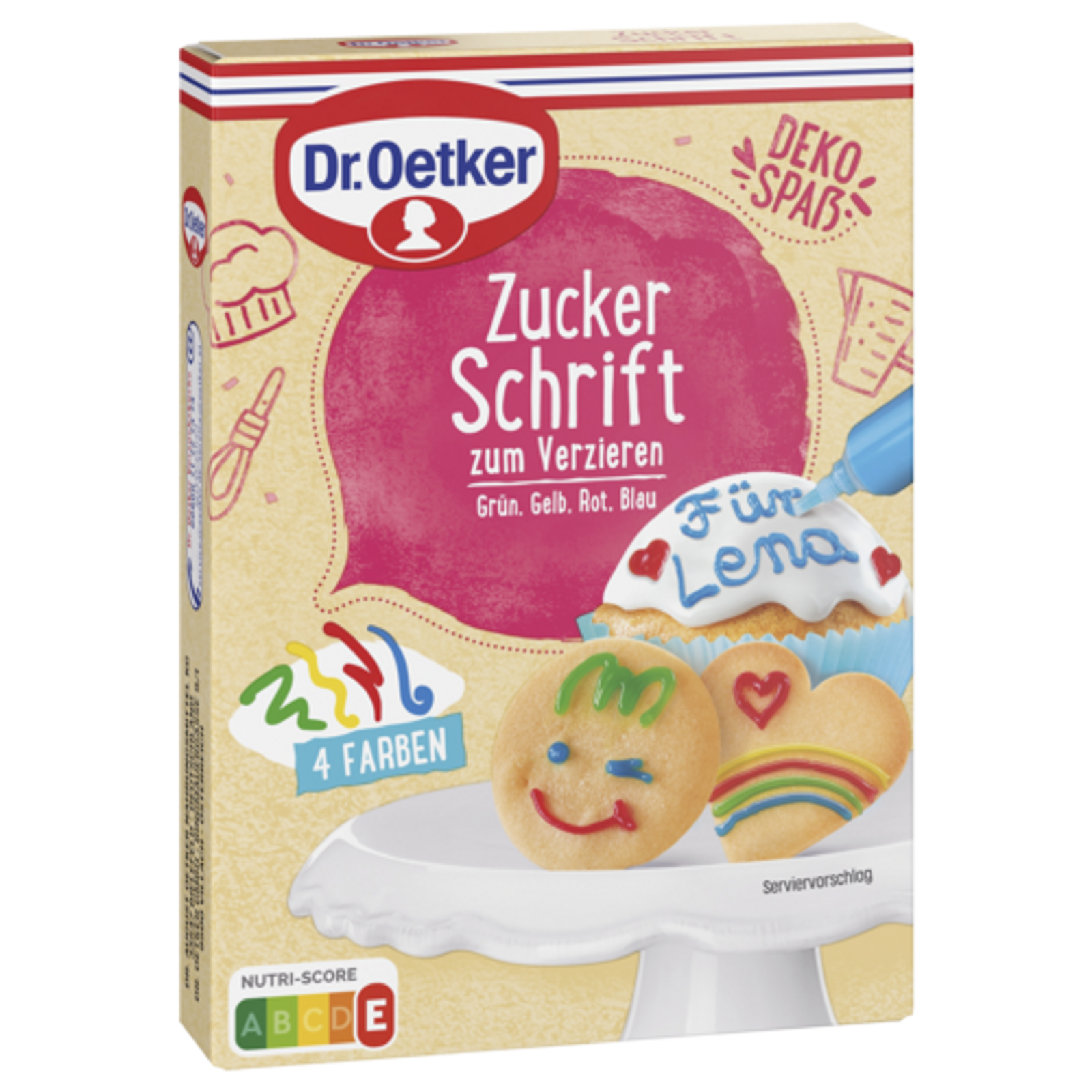 Dr.Oetker Zuckerschrift 4 Farben 100g