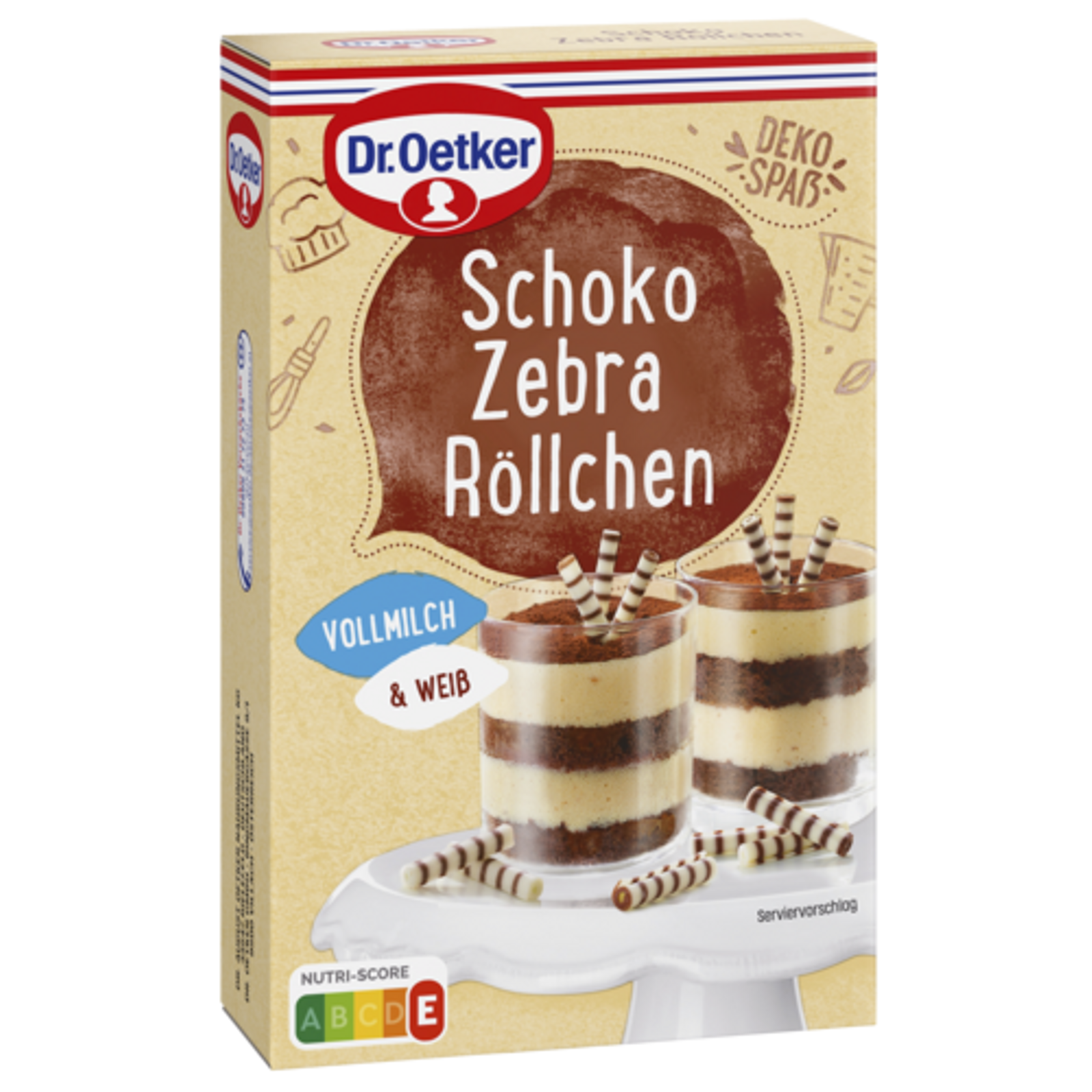 Dr.Oetker Schoko Zebraröllchen 75g