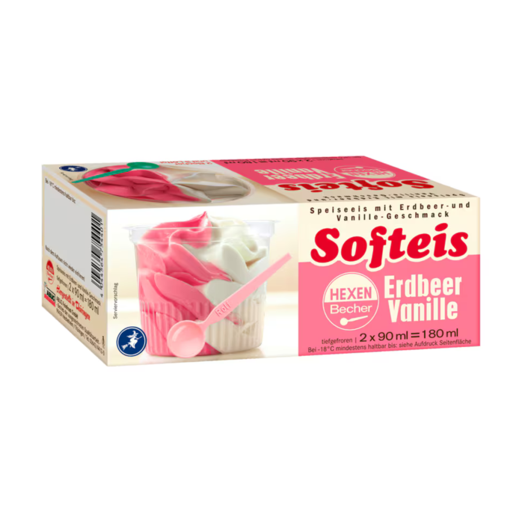 HEXEN-EIS Hexenbecher Erdbeer-Vanille 2x90ml