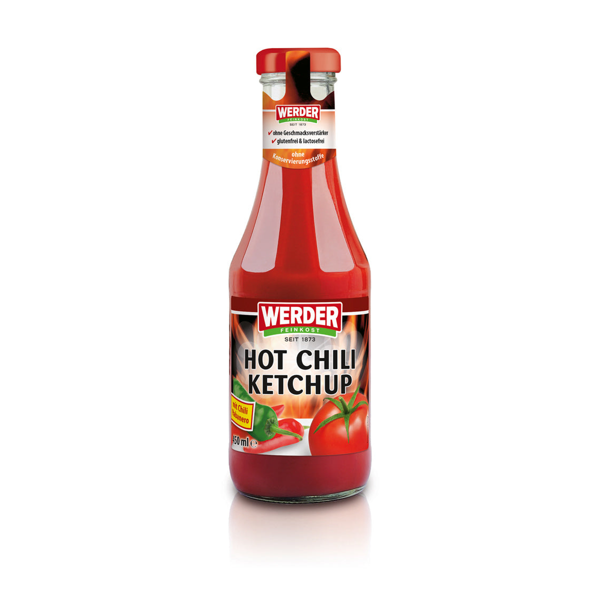 Werder Hot Chili-Ketchup 450ml