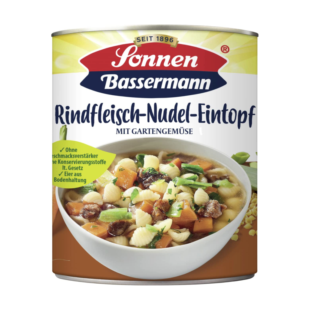 Sonnen Bassermann Rindfleisch Nudel-Eintopf 800g
