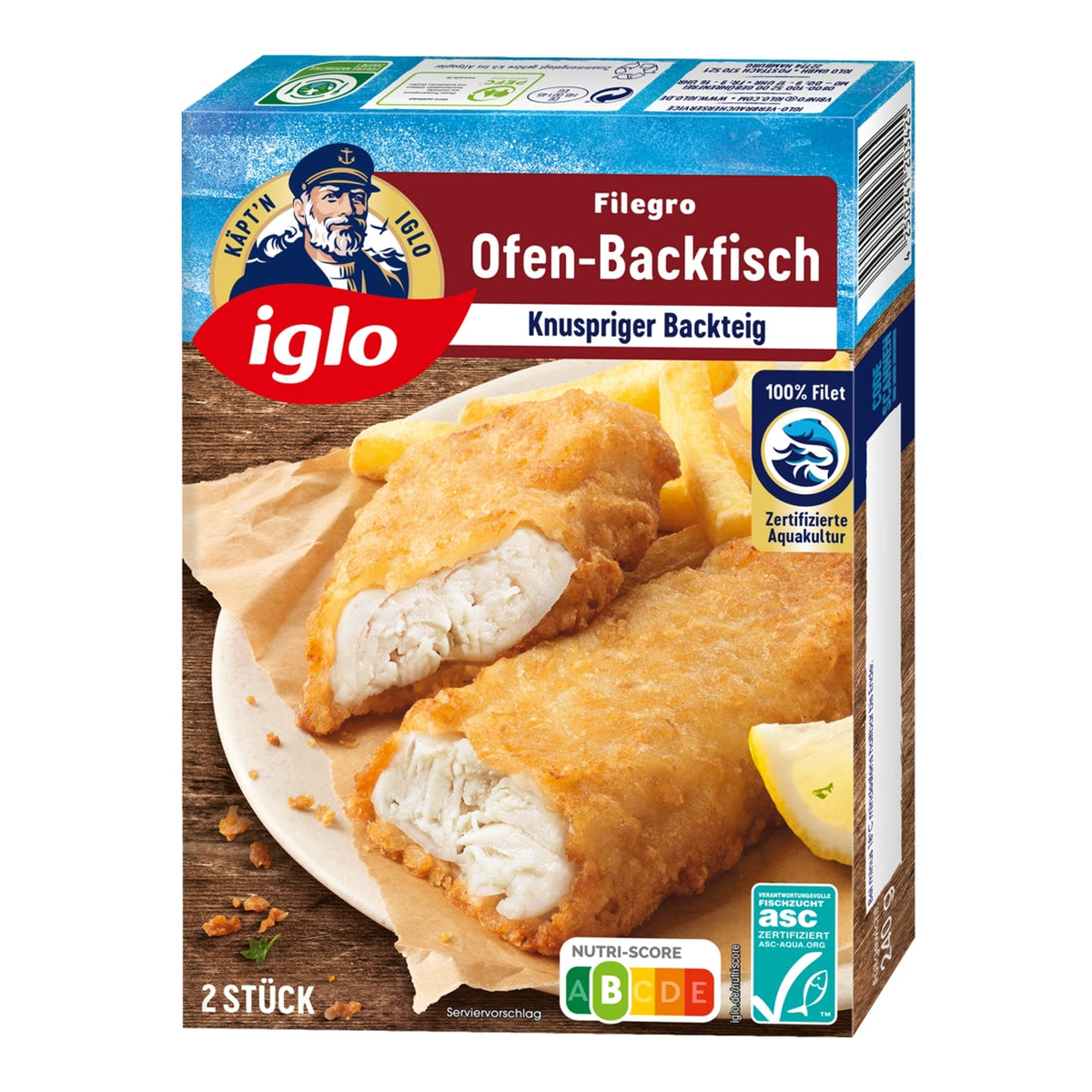 ASC Iglo Filegro Ofen Backfisch 240g