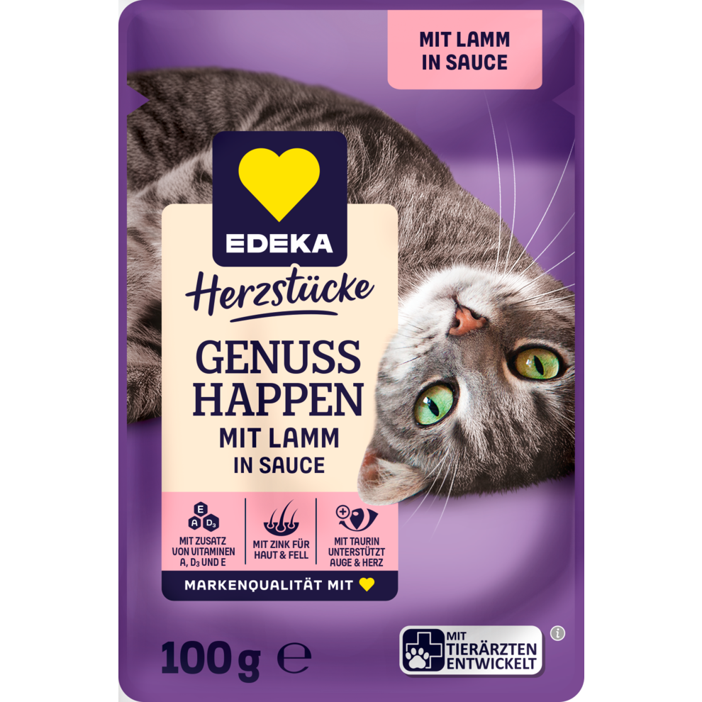 EDEKA Genuss Happen Lamm Pouchbeutel 100g
