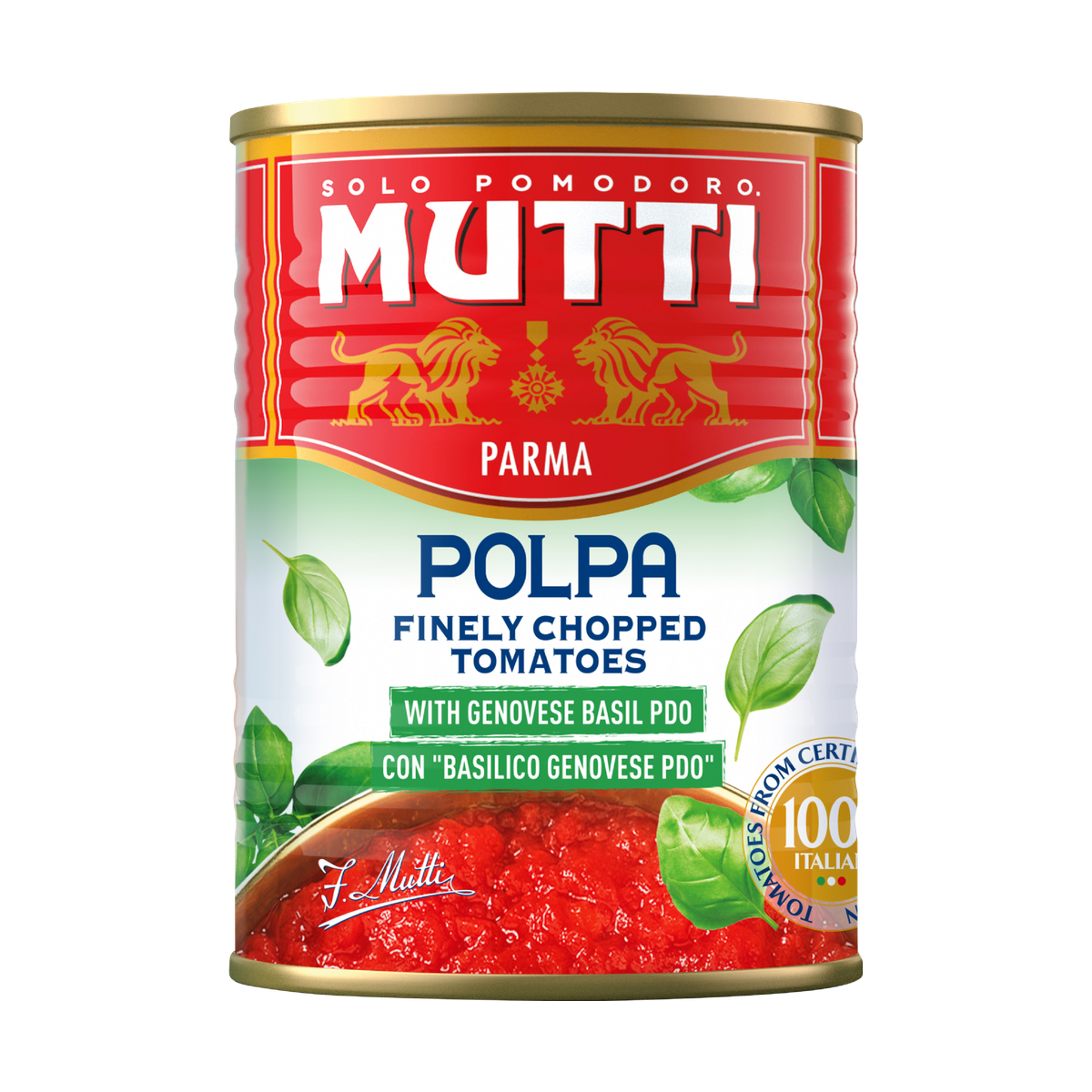 Mutti Polpa mit Basilikum 400g