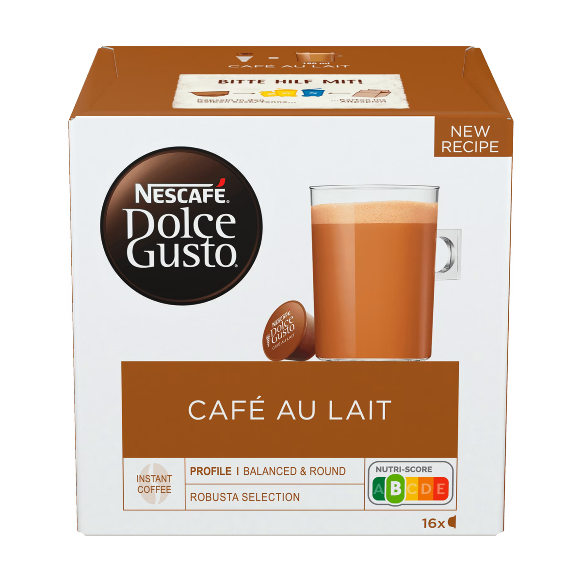 Nescafe Dolce Gusto Cafe Au Lait 16ST 160g
