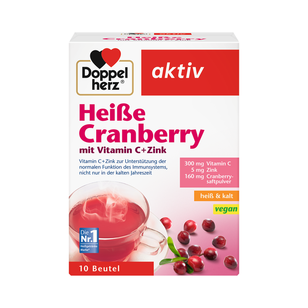 Doppelherz Heiße Cranberry mit Vitamin C+Zink 10 Portionen 150g