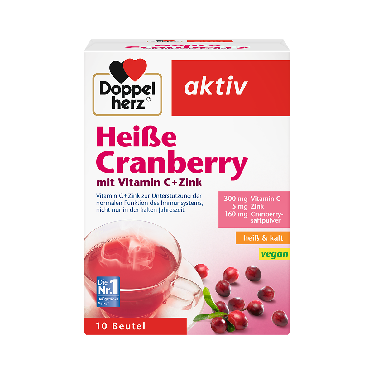 Doppelherz Heiße Cranberry mit Vitamin C+Zink 10 Portionen 150g