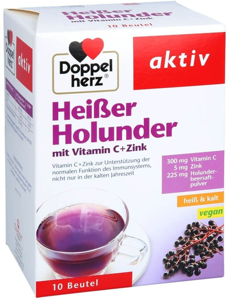 Doppelherz Heißer Holunder mit Vitamin C+Zink 10Portionen 150g
