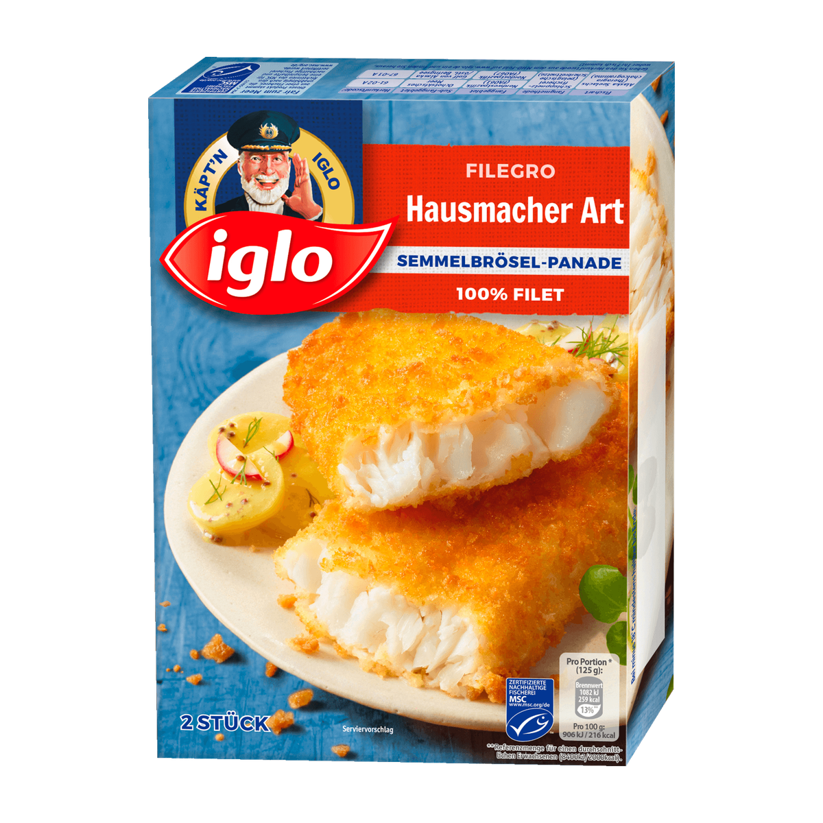 MSC Iglo Filegro Hausmacher Art Knusperpanade 250g