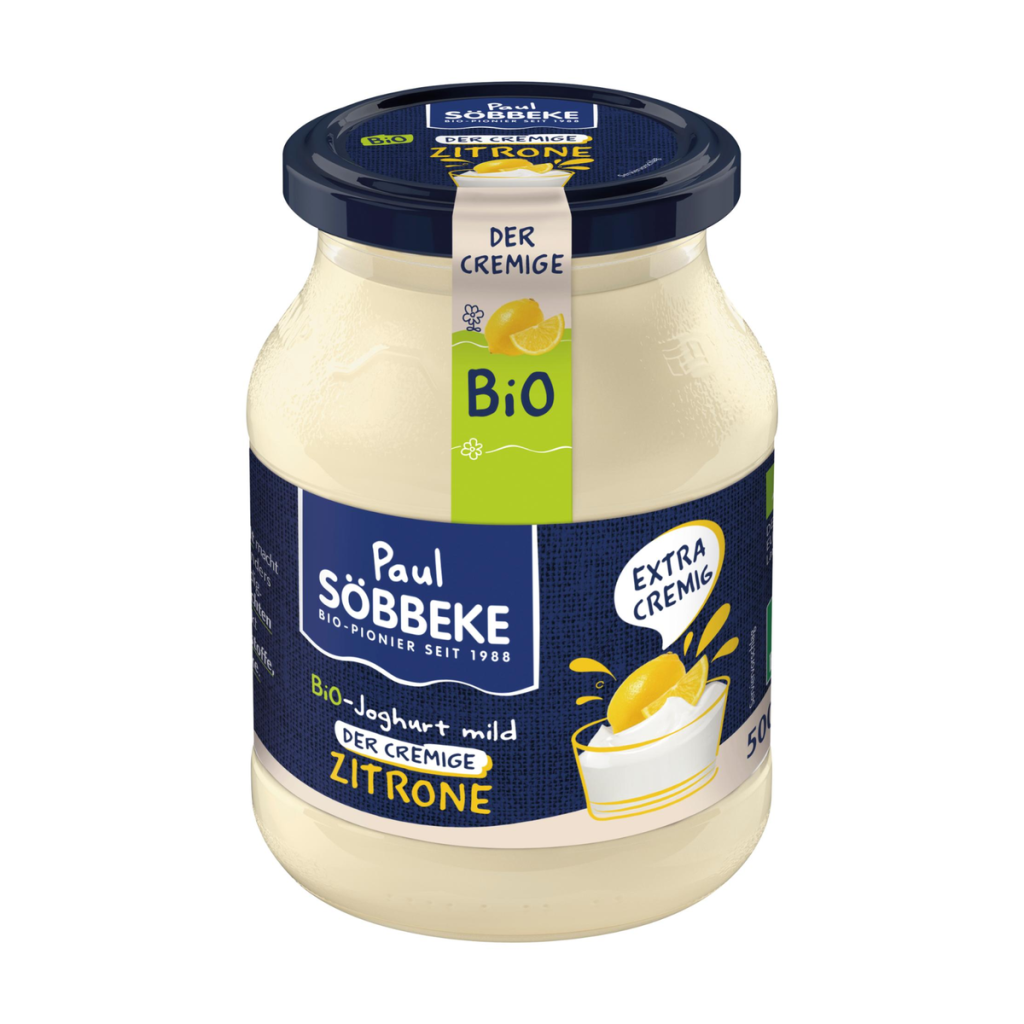 Bio Söbbeke Joghurt Zitronencreme 7,5% 500g MW