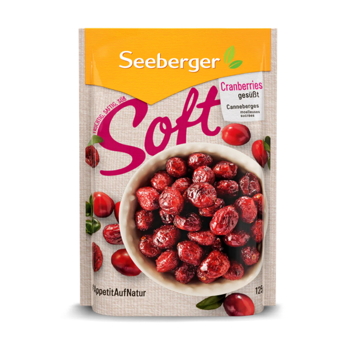 Seeberger Soft Cranberries 125g
