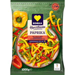 EDEKA Herzstücke Paprikastreifen rot/gelb/grün 1000g