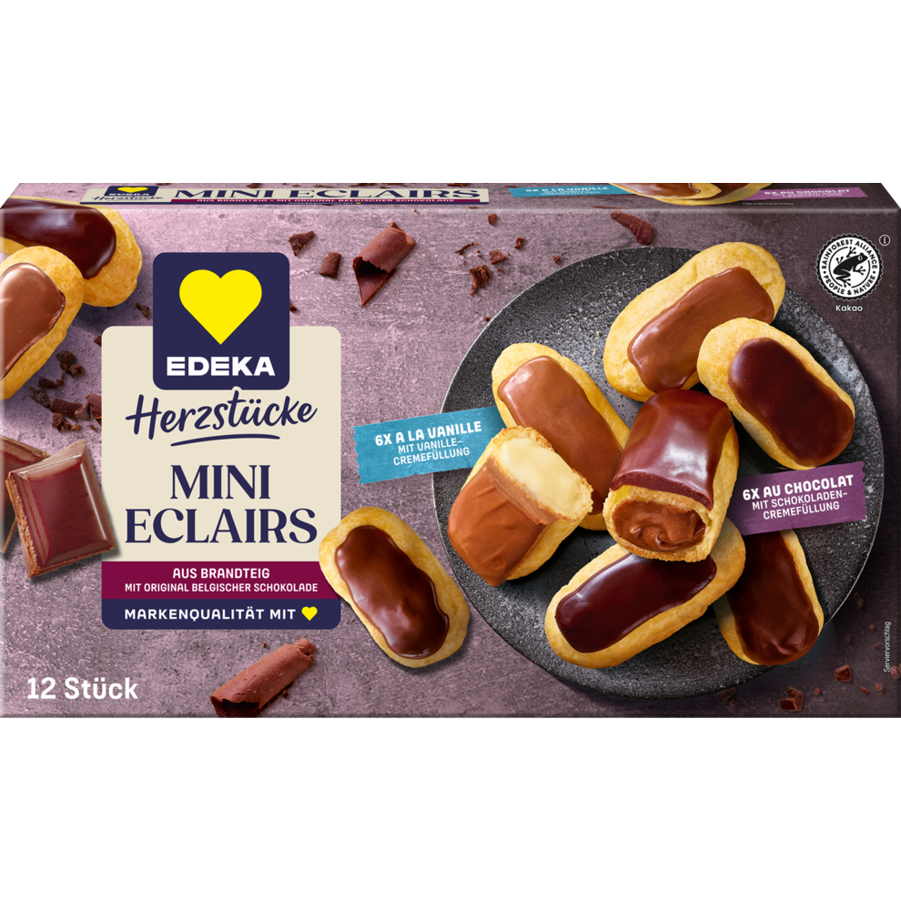 EDEKA Herzstücke Mini Eclairs Vanille/Schoko 200g