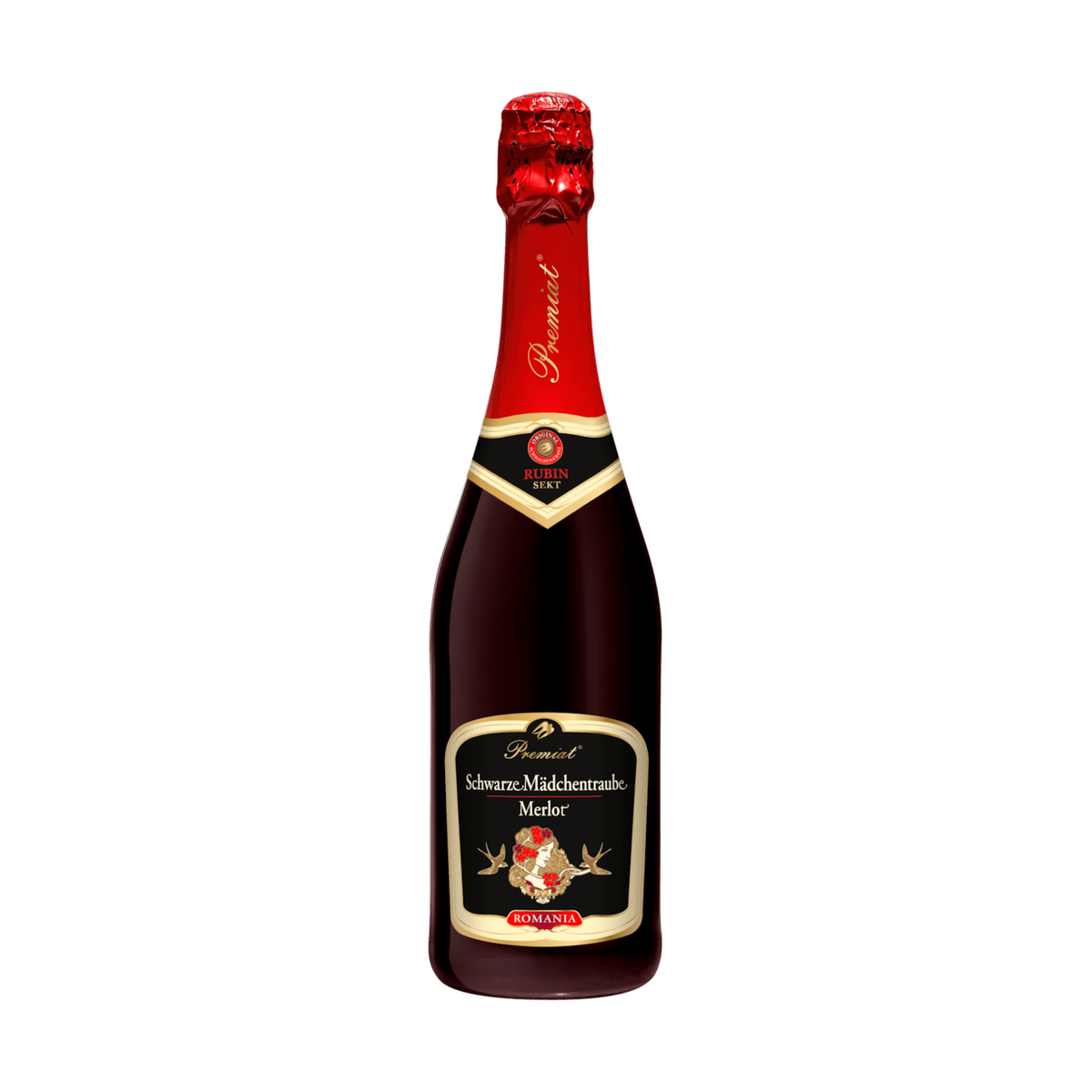 Premiat Schwarze Mädchentraube Merlot 0,75l