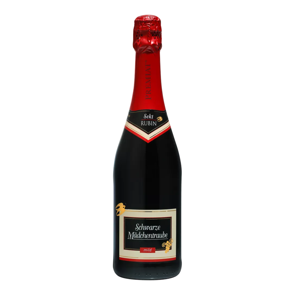 Premiat Schwarze Mädchentraube mild 0,75l
