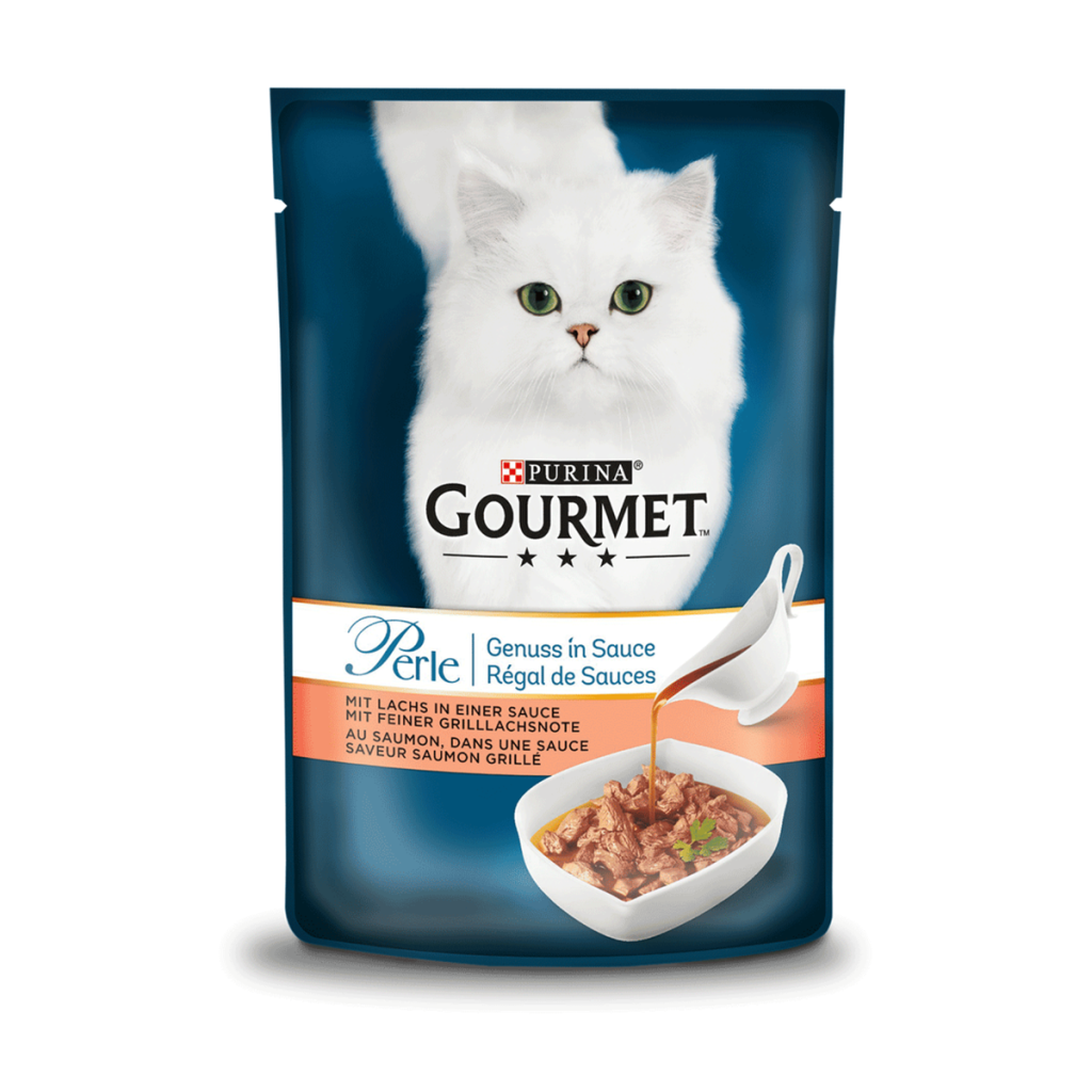 Gourmet Perle Lachs&Seelachs Katzennassnahrung 85g
