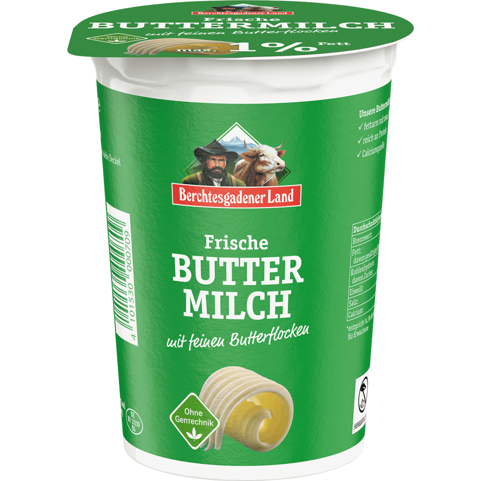 Berchtesgadener Land Buttermilch mit Butterflocken 500g